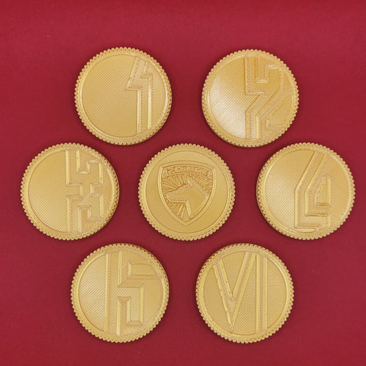 Set #16: S.P.D. | 3D Printed Power Coins