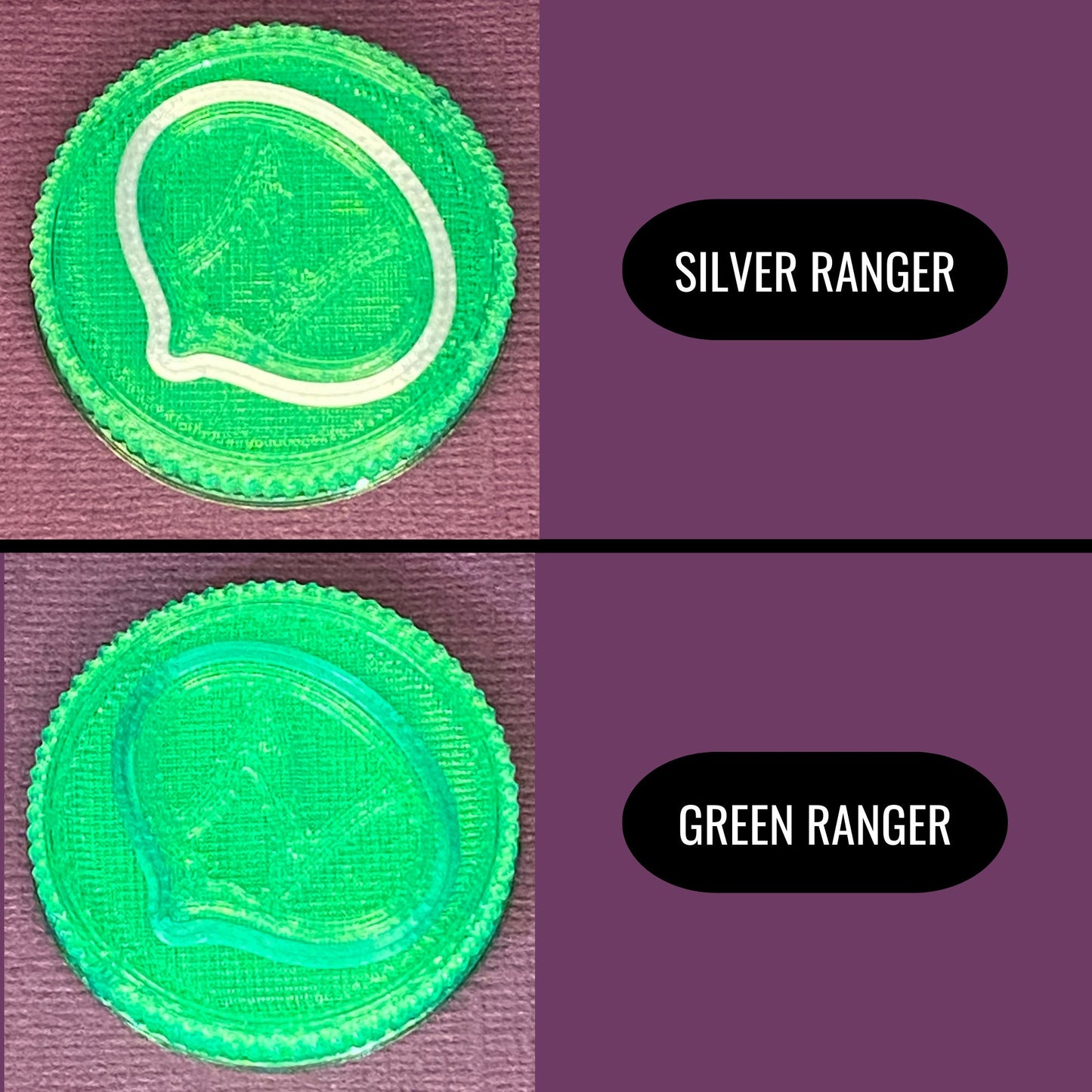 Set #09B: Psycho Rangers | 3D Printed Power Coins
