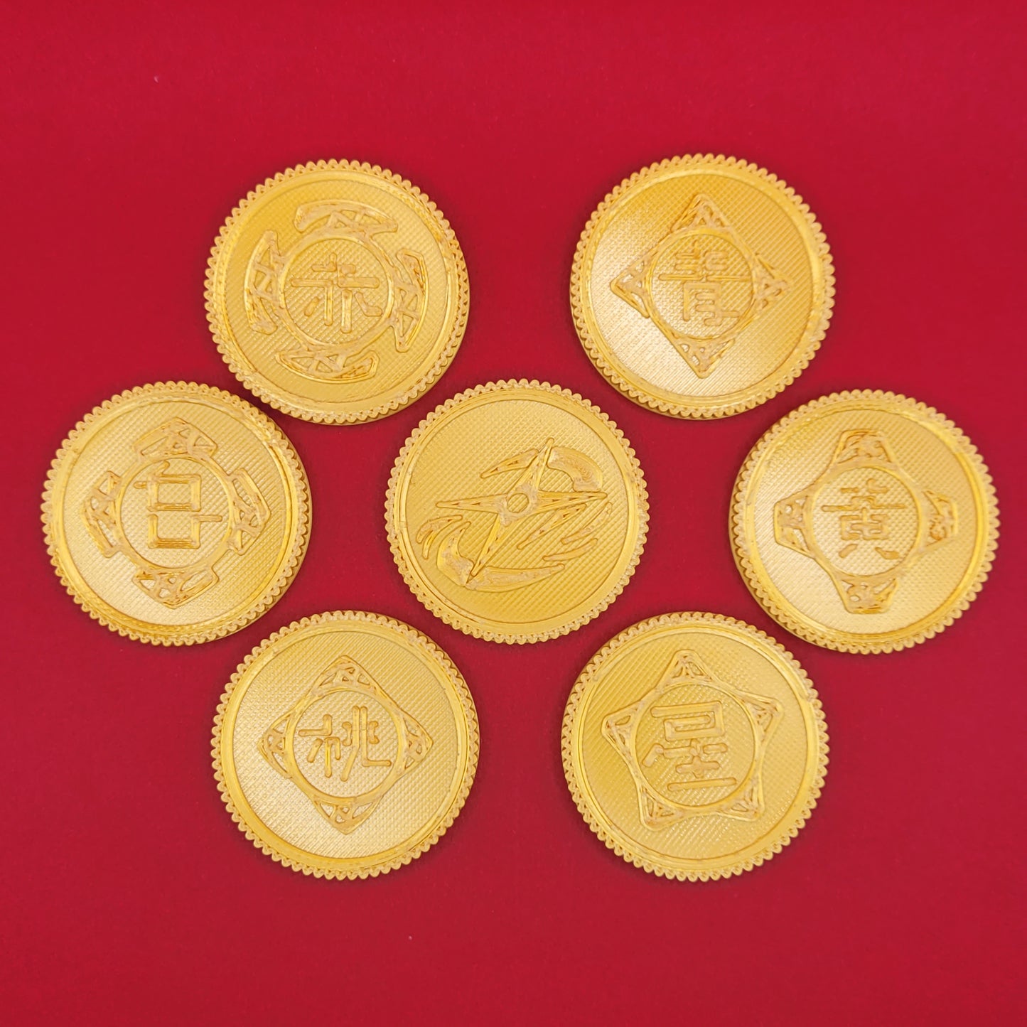 Set #25: Ninja Steel | 3D Printed Power Coins