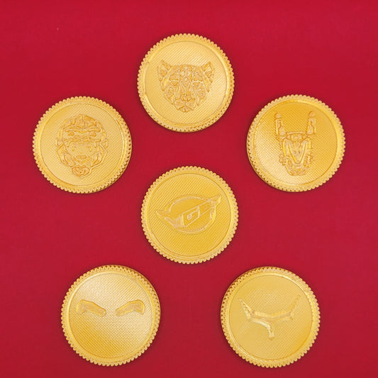 Set #26: Beast Morphers | 3D Printed Power Coins