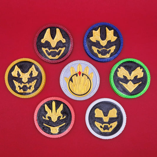 Set #36: Gozyuger | 3D Printed Power Coins