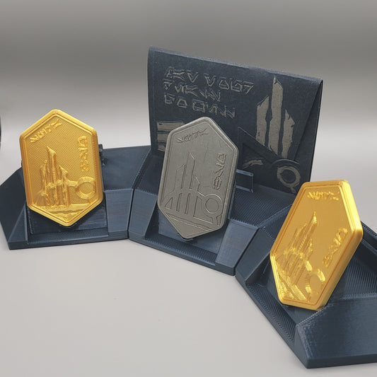 Triple Credit Stand | 3D Printed Galaxy's Edge Display