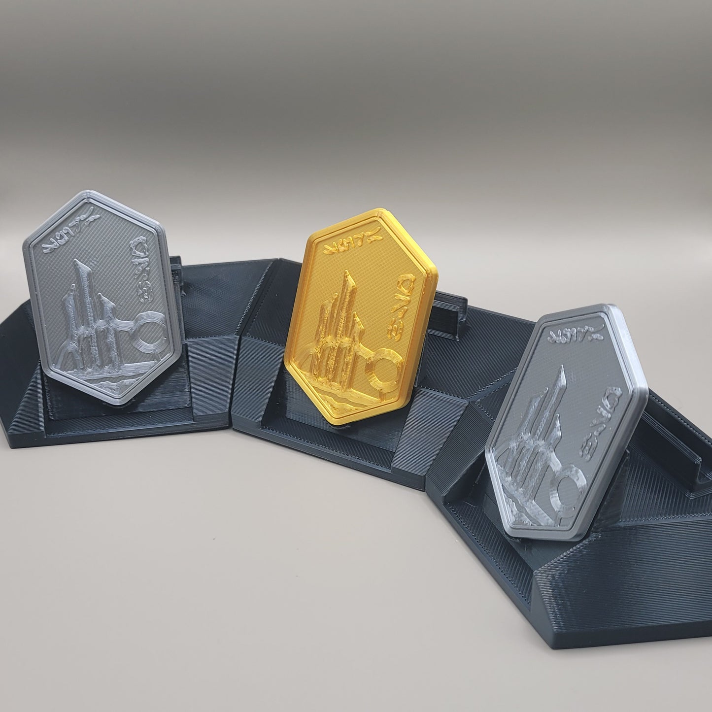 Triple Credit Stand | 3D Printed Galaxy's Edge Display