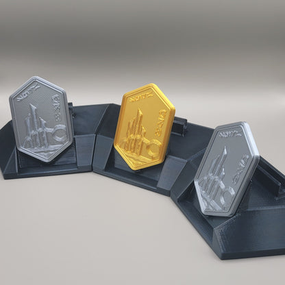 Triple Credit Stand | 3D Printed Galaxy's Edge Display