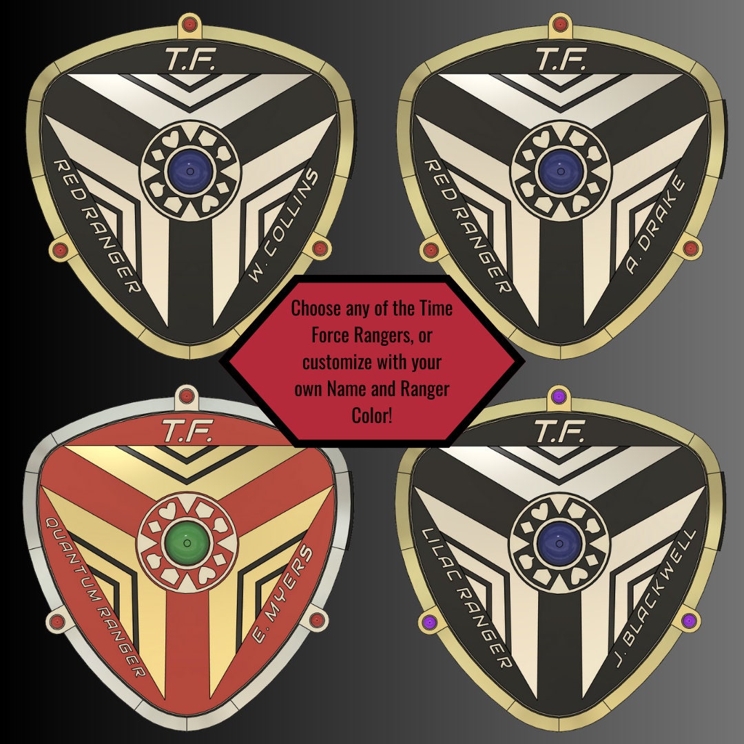 Time Force Officer Badge | 3D Printed Time Force Prop